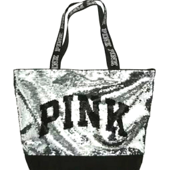 PINK Victoria's Secret Bags Rare Pink Victoria Secret Sequin Tote